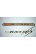 Христианский кожаный браслет "I love Jesus"